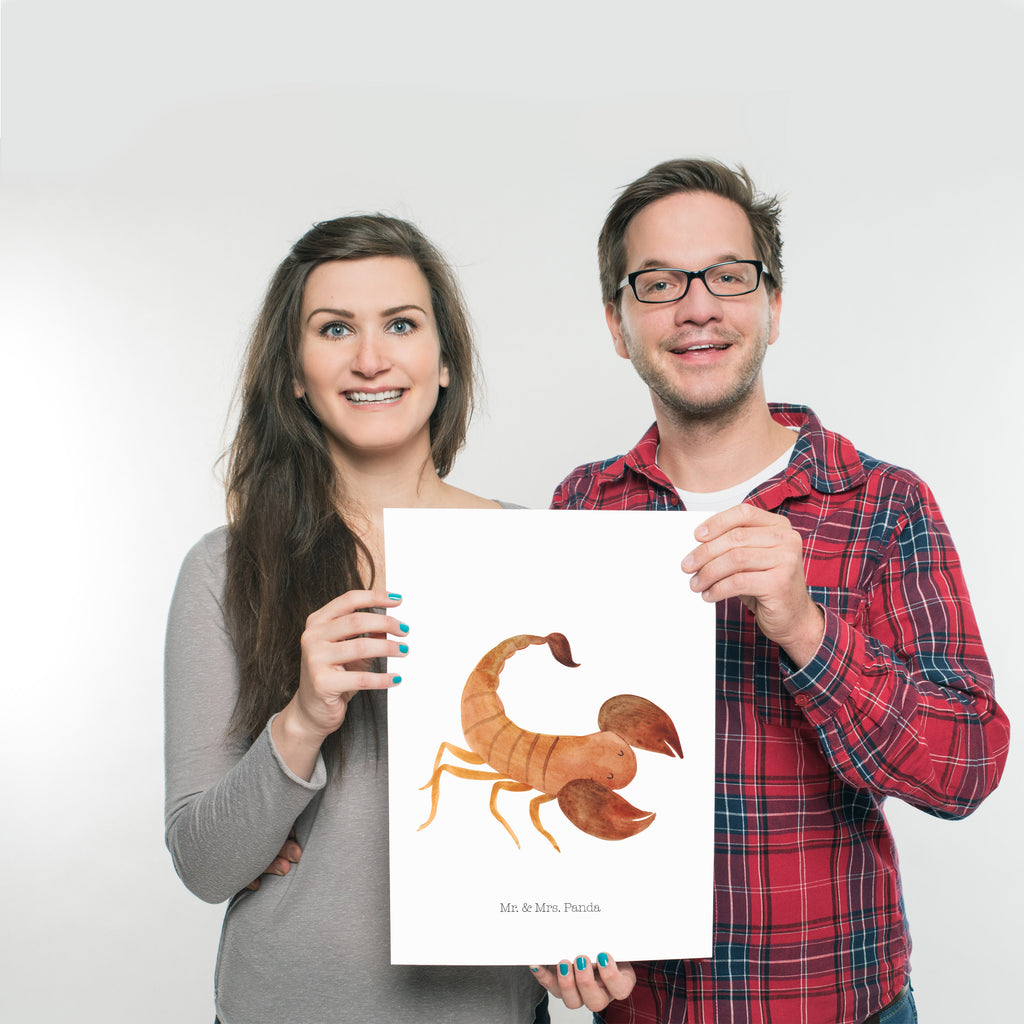 Poster Sternzeichen Skorpion Classic Poster, Wandposter, Bild, Wanddeko, Küchenposter, Kinderposter, Wanddeko Bild, Raumdekoration, Wanddekoration, Handgemaltes Poster, Mr. & Mrs. Panda Poster, Designposter, Kunstdruck, Posterdruck, Tierkreiszeichen, Sternzeichen, Horoskop, Astrologie, Aszendent, Skorpione, Skorpion Geschenk, Skorpion Sternzeichen, Geschenk Oktober, Geschenk November, Geburtstag Oktober, Geburtstag November