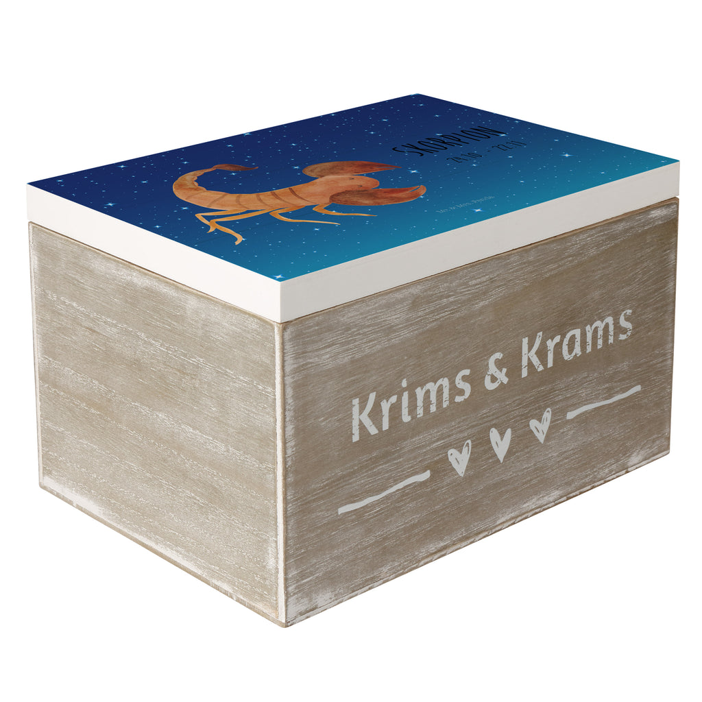 Holzkiste Sternzeichen Skorpion Classic Holzkiste, Kiste, Schatzkiste, Truhe, Schatulle, XXL, Erinnerungsbox, Erinnerungskiste, Dekokiste, Aufbewahrungsbox, Tierkreiszeichen, Sternzeichen, Horoskop, Astrologie, Aszendent, Skorpione, Skorpion Geschenk, Skorpion Sternzeichen, Geschenk Oktober, Geschenk November, Geburtstag Oktober, Geburtstag November