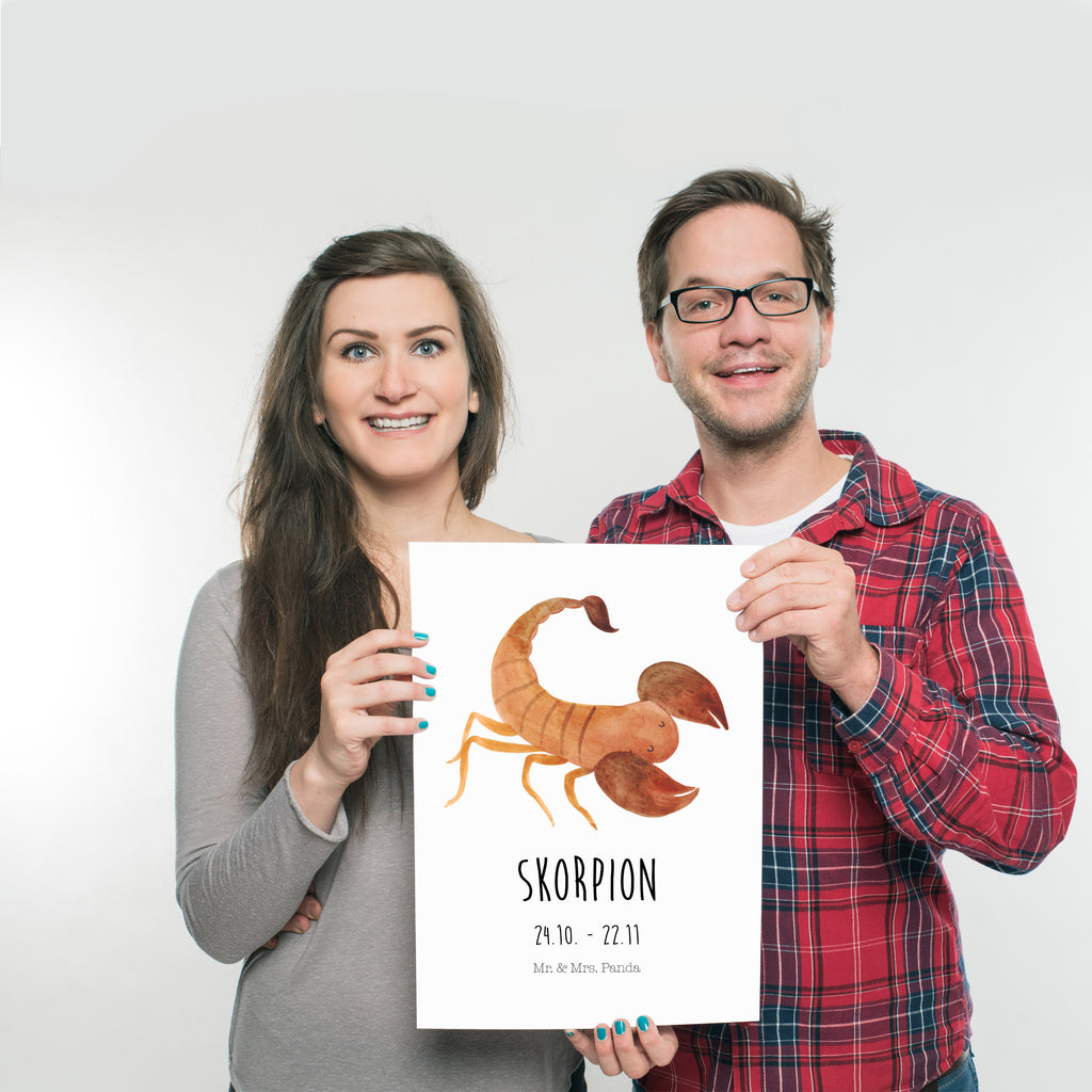 Poster Sternzeichen Skorpion Classic Poster, Wandposter, Bild, Wanddeko, Küchenposter, Kinderposter, Wanddeko Bild, Raumdekoration, Wanddekoration, Handgemaltes Poster, Mr. & Mrs. Panda Poster, Designposter, Kunstdruck, Posterdruck, Tierkreiszeichen, Sternzeichen, Horoskop, Astrologie, Aszendent, Skorpione, Skorpion Geschenk, Skorpion Sternzeichen, Geschenk Oktober, Geschenk November, Geburtstag Oktober, Geburtstag November