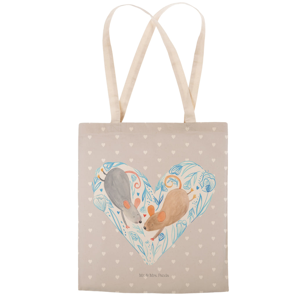 Einkaufstasche Mäuse Herz Tragetasche, Tasche, Beutel, Stofftasche, Baumwolltasche, Umhängetasche, Shopper, Liebe, Partner, Freund, Freundin, Ehemann, Ehefrau, Heiraten, Verlobung, Heiratsantrag, Liebesgeschenk, Jahrestag, Hocheitstag, Maus, Mäuse, Liebesbotschaft, Liebesbeweis, Hochzeit, Lieblingsmensch, Gemeinsamkeit, Love, Geschenk für zwei