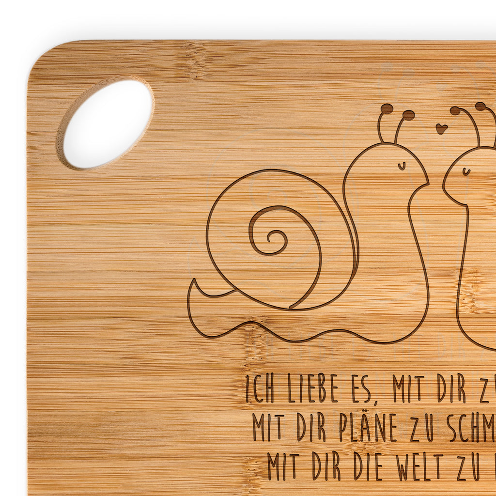Bambus - Schneidebrett Schnecken Liebe Küchenbrett, Frühstücksbrett, Hackbrett, Brett, Holzbrettchen, Liebe, Partner, Freund, Freundin, Ehemann, Ehefrau, Heiraten, Verlobung, Heiratsantrag, Liebesgeschenk, Jahrestag, Hocheitstag