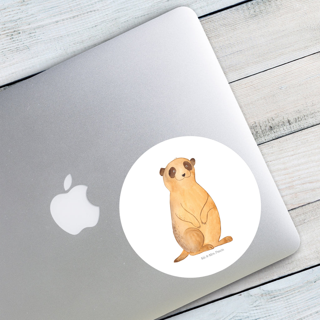 120mm Rund Aufkleber Erdmännchen Sticker, Aufkleber, Etikett, Kinder, rund, Afrika, Wildtiere, Erdmännchen, Reisen, Spruch, Weltreise, Afrikareise, Roadtrip, Traveling