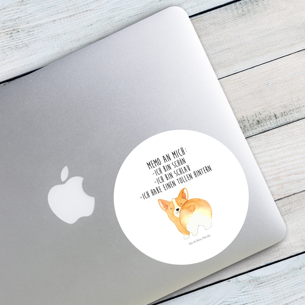 120mm Rund Aufkleber Corgie Po Sticker, Aufkleber, Etikett, Kinder, rund, Hund, Hundemotiv, Haustier, Hunderasse, Tierliebhaber, Hundebesitzer, Sprüche, Corgie, Hundeliebe, Motivation, Selbstliebe, Spruch
