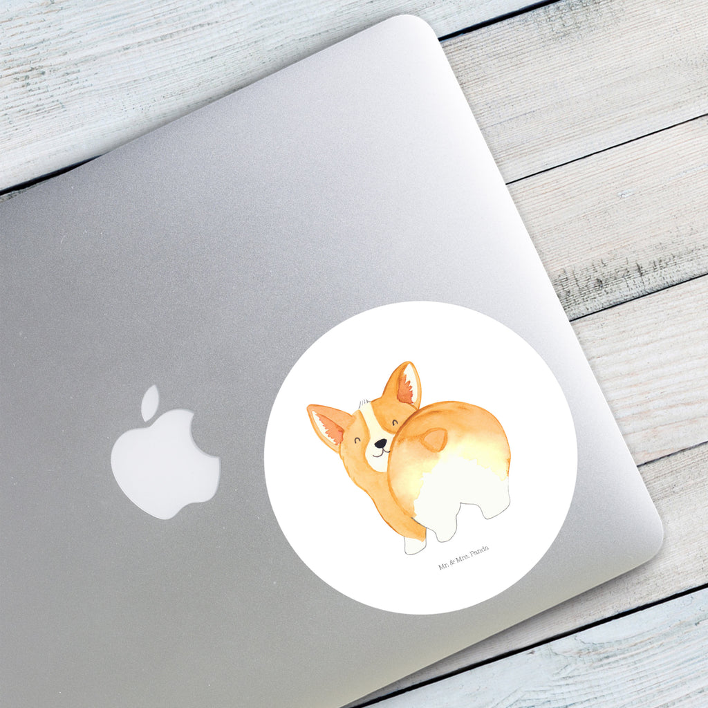 120mm Rund Aufkleber Corgie Po Sticker, Aufkleber, Etikett, Kinder, rund, Hund, Hundemotiv, Haustier, Hunderasse, Tierliebhaber, Hundebesitzer, Sprüche, Corgie, Hundeliebe, Motivation, Selbstliebe, Spruch