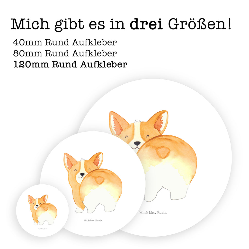 120mm Rund Aufkleber Corgie Po Sticker, Aufkleber, Etikett, Kinder, rund, Hund, Hundemotiv, Haustier, Hunderasse, Tierliebhaber, Hundebesitzer, Sprüche, Corgie, Hundeliebe, Motivation, Selbstliebe, Spruch