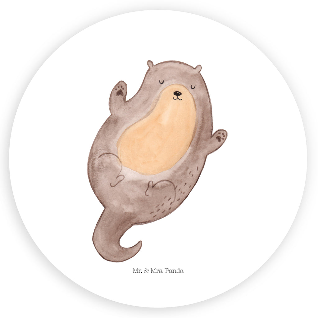 120mm Rund Aufkleber Otter Umarmen Sticker, Aufkleber, Etikett, Kinder, rund, Otter, Fischotter, Seeotter, Otter Seeotter See Otter
