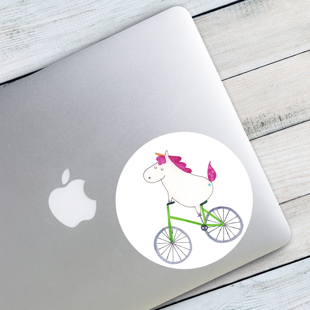 120mm Rund Aufkleber Einhorn Radfahrer Sticker, Aufkleber, Etikett, Kinder, rund, Einhorn, Einhörner, Einhorn Deko, Pegasus, Unicorn, Radfahren, Radfahrer, Rad, Bike, Feenstaub, Konfetti, Luxusproblem, Kummer, Liebeskummer