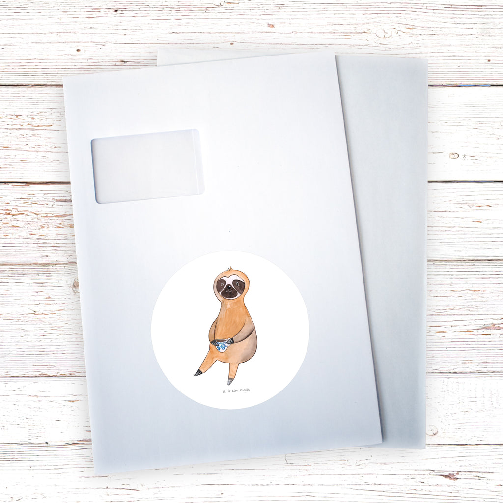 120mm Rund Aufkleber Faultier Kaffee Sticker, Aufkleber, Etikett, Kinder, rund, Faultier, Faultier Geschenk, Faultier Deko, Faultiere, faul, Lieblingstier, Kaffee, erster Kaffee, Morgenmuffel, Frühaufsteher, Kaffeetasse, Genießer, Coffee, Kaffeegetränk