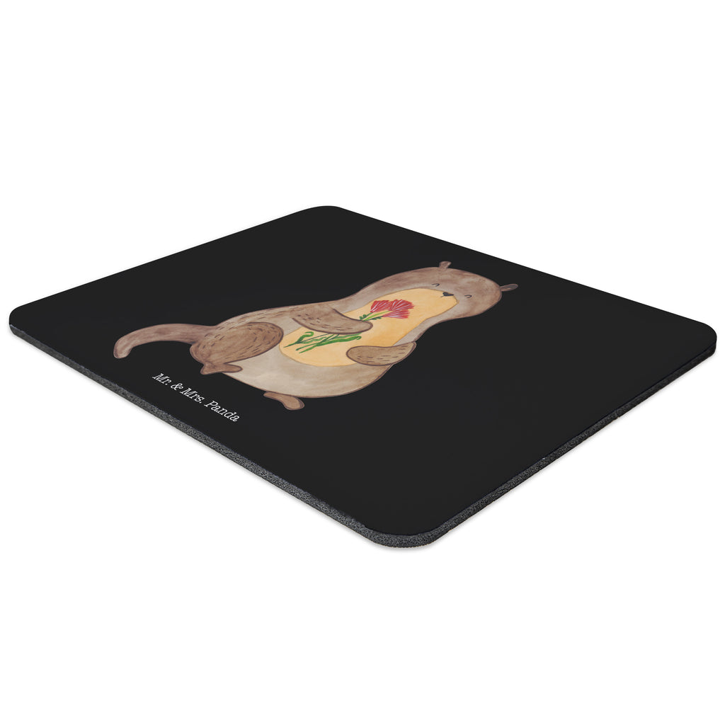 Mauspad Otter Blumenstrauß Mousepad, Computer zubehör, Büroausstattung, PC Zubehör, Arbeitszimmer, Mauspad, Einzigartiges Mauspad, Designer Mauspad, Otter, Fischotter, Seeotter, Otter Seeotter See Otter