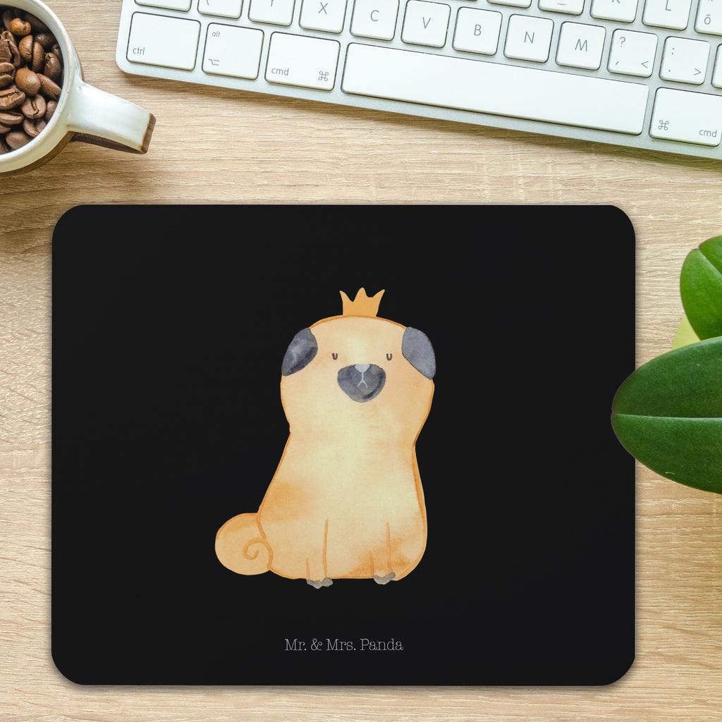 Mauspad Mops Krone Mousepad, Computer zubehör, Büroausstattung, PC Zubehör, Arbeitszimmer, Mauspad, Einzigartiges Mauspad, Designer Mauspad, Hund, Hundemotiv, Haustier, Hunderasse, Tierliebhaber, Hundebesitzer, Sprüche, Mops, allergisch, kinderlos, Hausregel, Hundebesitzer. Spruch, lustig