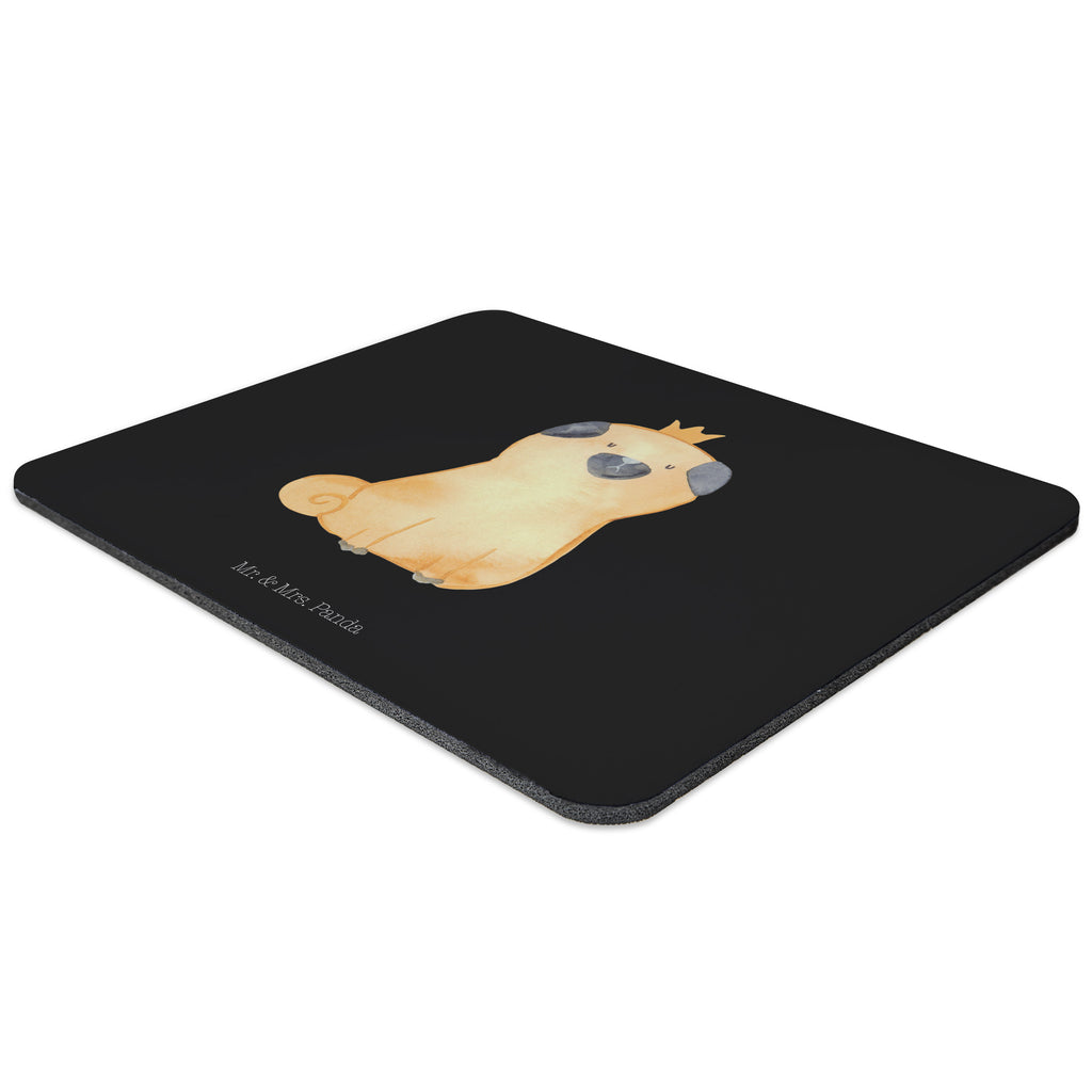 Mauspad Mops Krone Mousepad, Computer zubehör, Büroausstattung, PC Zubehör, Arbeitszimmer, Mauspad, Einzigartiges Mauspad, Designer Mauspad, Hund, Hundemotiv, Haustier, Hunderasse, Tierliebhaber, Hundebesitzer, Sprüche, Mops, allergisch, kinderlos, Hausregel, Hundebesitzer. Spruch, lustig