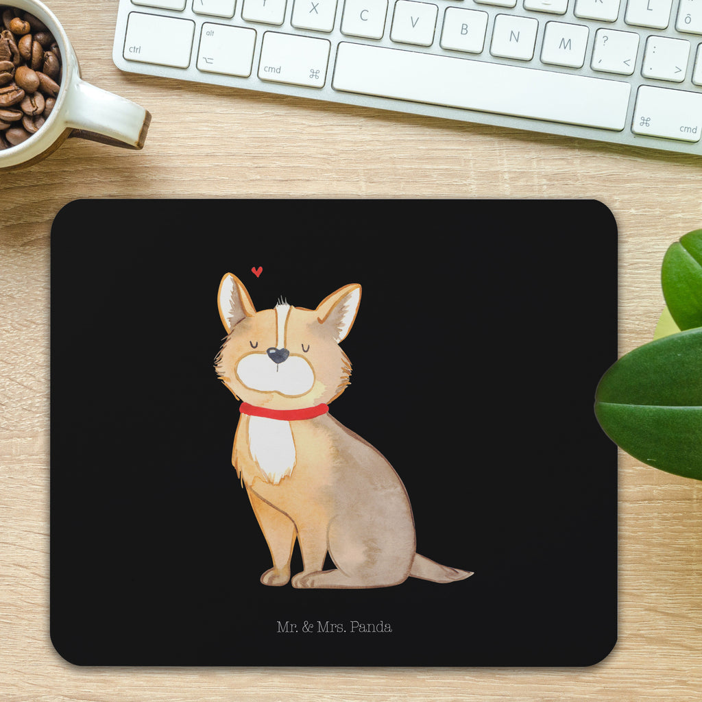 Mauspad Hundeglück Mousepad, Computer zubehör, Büroausstattung, PC Zubehör, Arbeitszimmer, Mauspad, Einzigartiges Mauspad, Designer Mauspad, Hund, Hundemotiv, Haustier, Hunderasse, Tierliebhaber, Hundebesitzer, Sprüche, Corgie, Hundeliebe, Spruch, Hundemama, Liebe