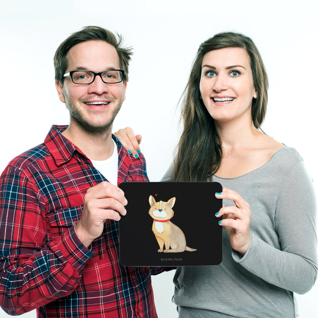 Mauspad Hundeglück Mousepad, Computer zubehör, Büroausstattung, PC Zubehör, Arbeitszimmer, Mauspad, Einzigartiges Mauspad, Designer Mauspad, Hund, Hundemotiv, Haustier, Hunderasse, Tierliebhaber, Hundebesitzer, Sprüche, Corgie, Hundeliebe, Spruch, Hundemama, Liebe