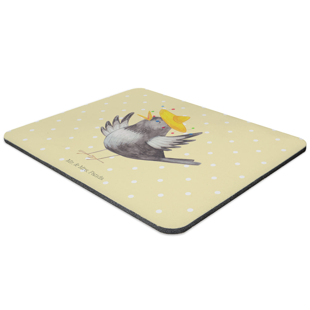 Mauspad Rabe mit Sombrero Mousepad, Computer zubehör, Büroausstattung, PC Zubehör, Arbeitszimmer, Mauspad, Einzigartiges Mauspad, Designer Mauspad, Tiermotive, Gute Laune, lustige Sprüche, Tiere, Rabe, Vogel, Vögel, Spruch positiv, fröhlich sein, glücklich sein, Glück Spruch, froh, Elster, Motivation