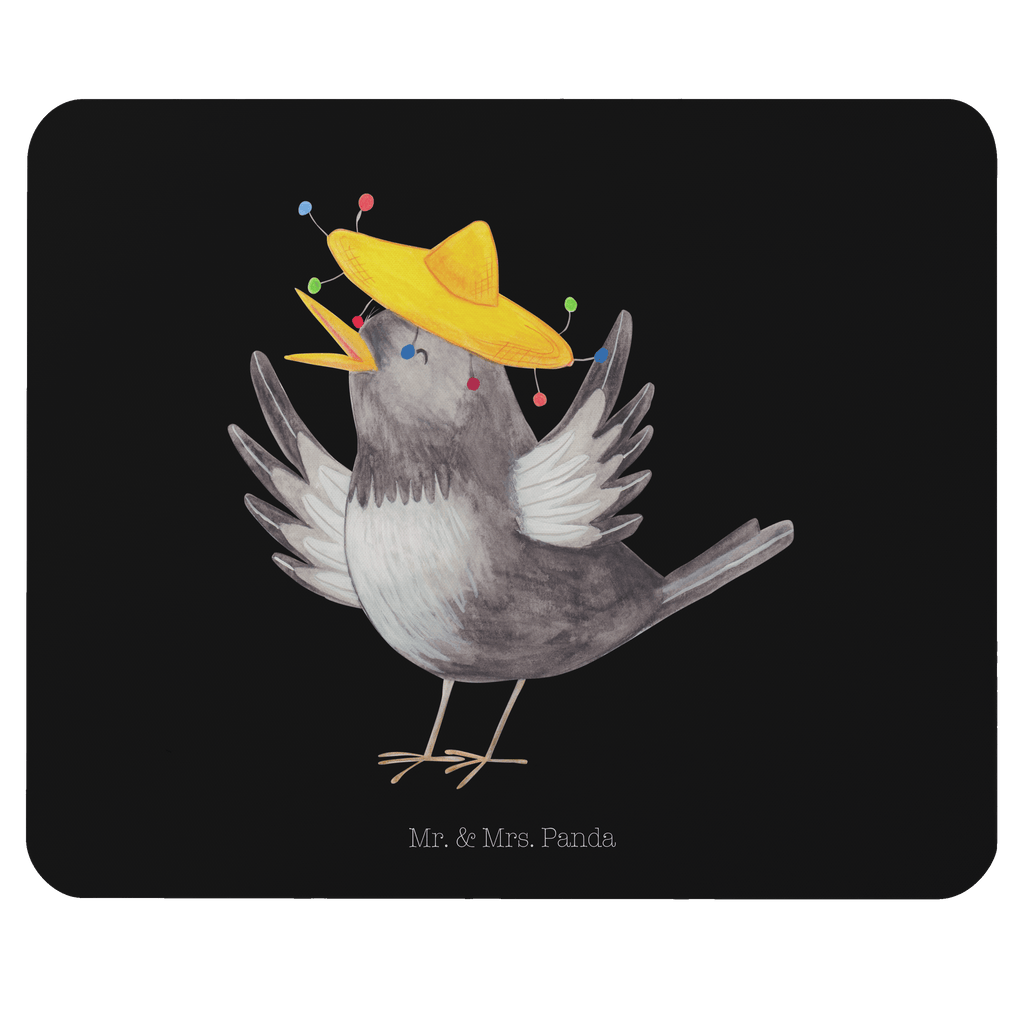 Mauspad Rabe mit Sombrero Mousepad, Computer zubehör, Büroausstattung, PC Zubehör, Arbeitszimmer, Mauspad, Einzigartiges Mauspad, Designer Mauspad, Tiermotive, Gute Laune, lustige Sprüche, Tiere, Rabe, Vogel, Vögel, Spruch positiv, fröhlich sein, glücklich sein, Glück Spruch, froh, Elster, Motivation