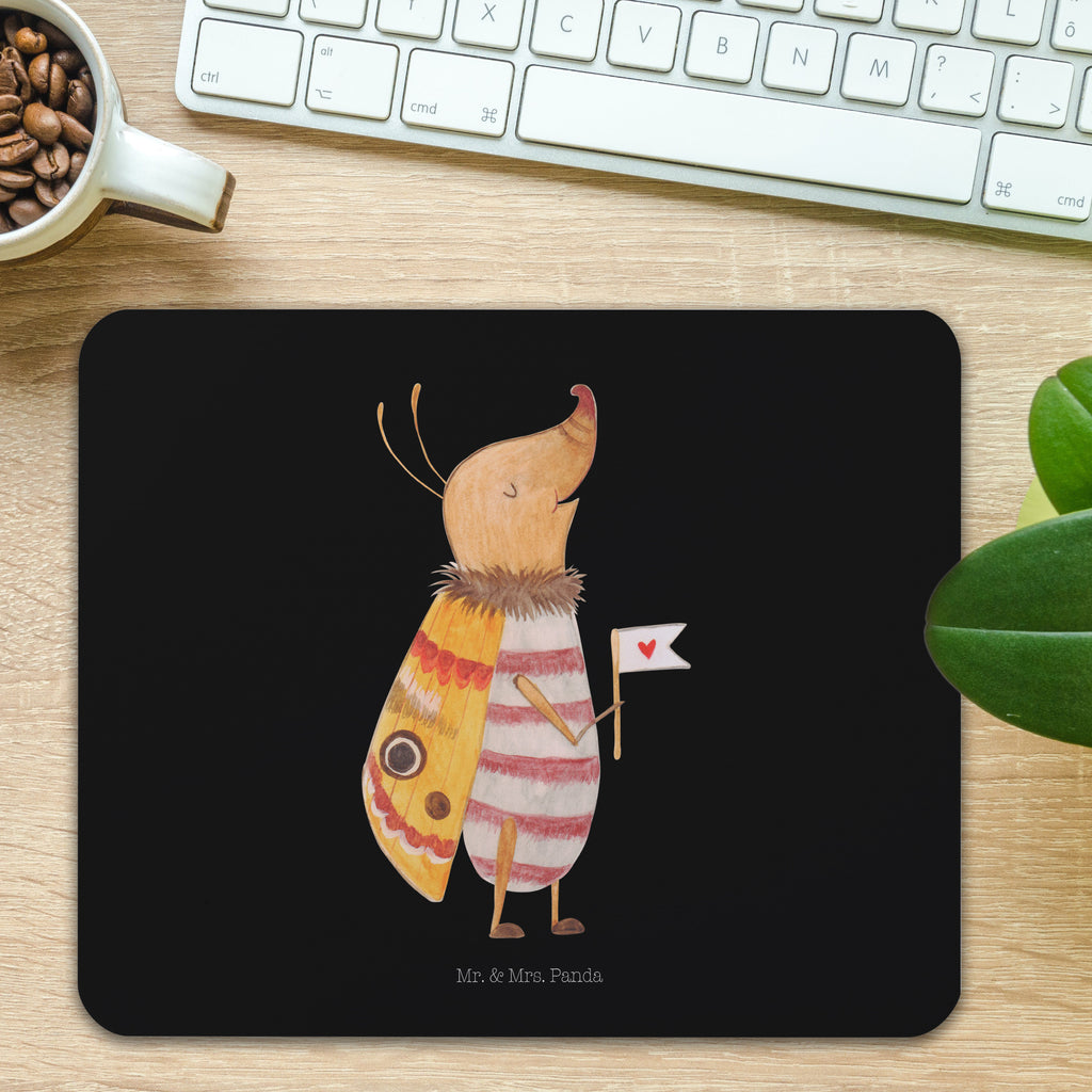 Mauspad Nachtfalter mit Fähnchen Mousepad, Computer zubehör, Büroausstattung, PC Zubehör, Arbeitszimmer, Mauspad, Einzigartiges Mauspad, Designer Mauspad, Tiermotive, Gute Laune, lustige Sprüche, Tiere, Nachtfalter, Käfer, Spruch lustig, Spruch witzig, süß, niedlich, Küche Deko, Was kostet die Welt