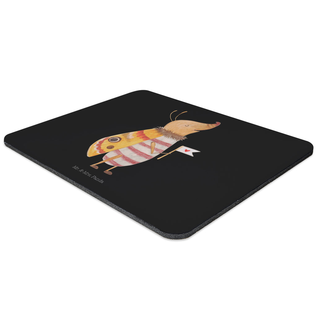 Mauspad Nachtfalter mit Fähnchen Mousepad, Computer zubehör, Büroausstattung, PC Zubehör, Arbeitszimmer, Mauspad, Einzigartiges Mauspad, Designer Mauspad, Tiermotive, Gute Laune, lustige Sprüche, Tiere, Nachtfalter, Käfer, Spruch lustig, Spruch witzig, süß, niedlich, Küche Deko, Was kostet die Welt
