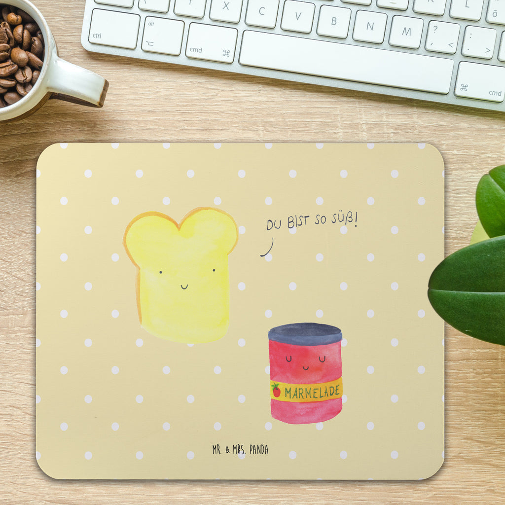 Mauspad Toast & Marmelade Mousepad, Computer zubehör, Büroausstattung, PC Zubehör, Arbeitszimmer, Mauspad, Einzigartiges Mauspad, Designer Mauspad, Tiermotive, Gute Laune, lustige Sprüche, Tiere, Toast, Marmelade, Dreamteam, süße Postkarte, süß, Küche Deko, Küche Spruch, Frühstück Einladung, Brot, Toastbrot