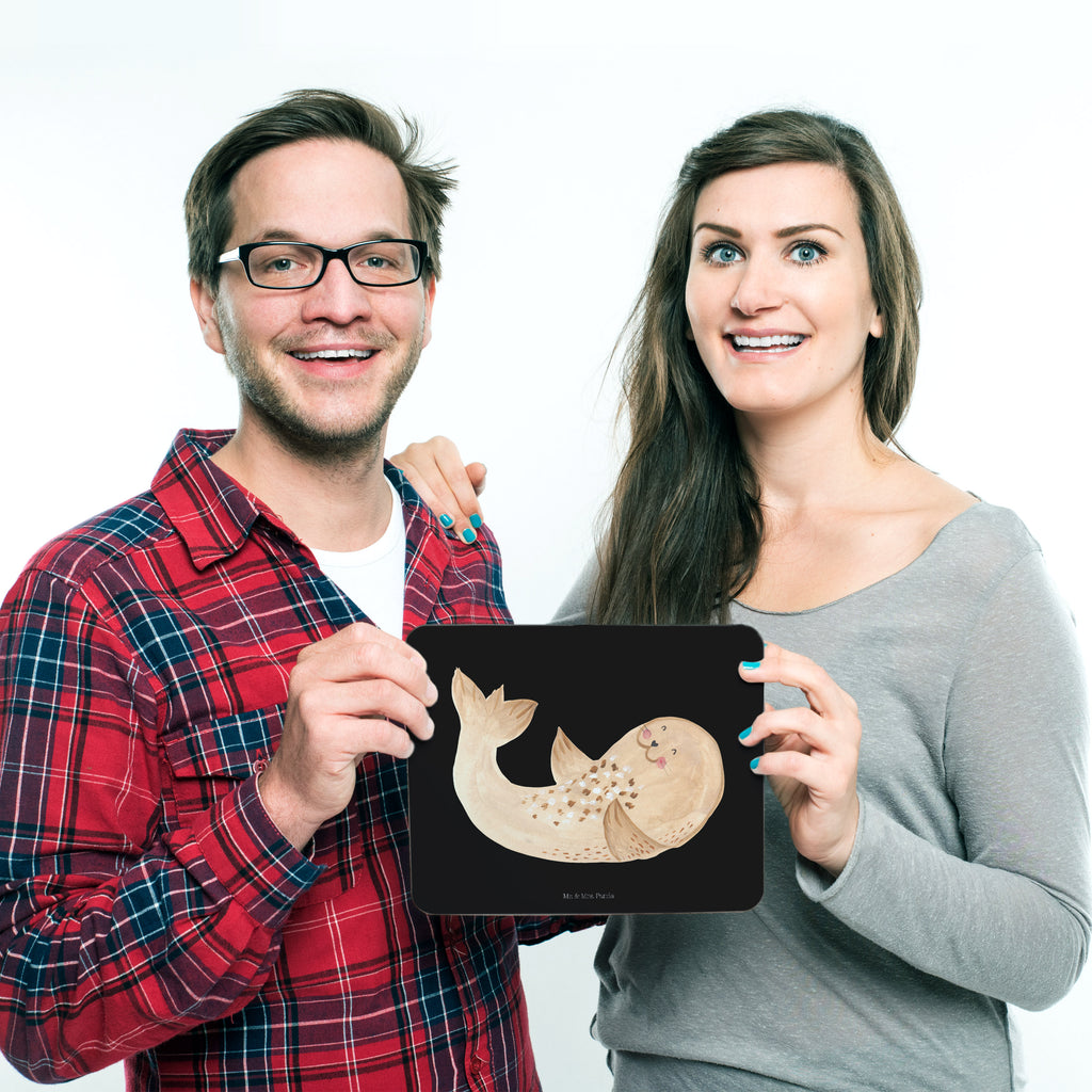 Mauspad Robbe liegend Mousepad, Computer zubehör, Büroausstattung, PC Zubehör, Arbeitszimmer, Mauspad, Einzigartiges Mauspad, Designer Mauspad, Tiermotive, Gute Laune, lustige Sprüche, Tiere, Robbe, Robben, Seehund, Strand, Meerestier, Ostsee, Nordsee, Lachen, Freude