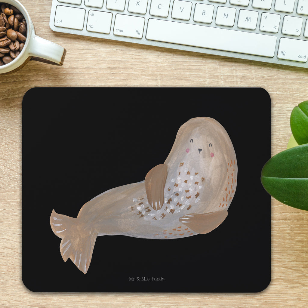 Mauspad Robbe lachend Mousepad, Computer zubehör, Büroausstattung, PC Zubehör, Arbeitszimmer, Mauspad, Einzigartiges Mauspad, Designer Mauspad, Tiermotive, Gute Laune, lustige Sprüche, Tiere, Robbe, Robben, Seehund, Strand, Meerestier, Ostsee, Nordsee