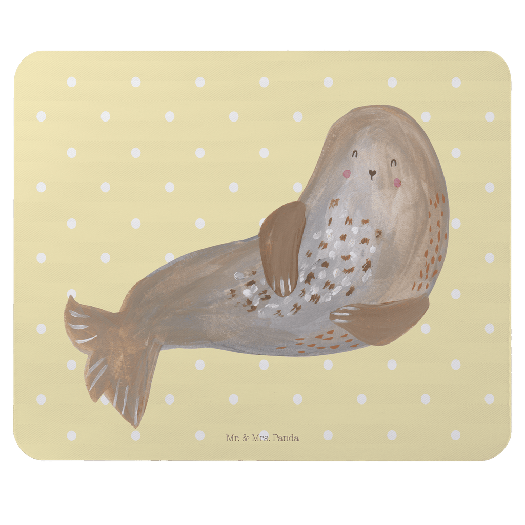 Mauspad Robbe lachend Mousepad, Computer zubehör, Büroausstattung, PC Zubehör, Arbeitszimmer, Mauspad, Einzigartiges Mauspad, Designer Mauspad, Tiermotive, Gute Laune, lustige Sprüche, Tiere, Robbe, Robben, Seehund, Strand, Meerestier, Ostsee, Nordsee