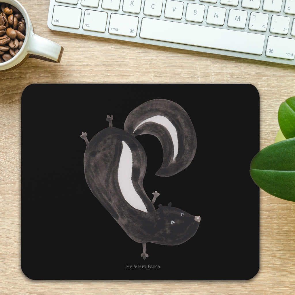 Mauspad Stinktier Handstand Mousepad, Computer zubehör, Büroausstattung, PC Zubehör, Arbeitszimmer, Mauspad, Einzigartiges Mauspad, Designer Mauspad, Stinktier, Skunk, Wildtier, Raubtier, Stinker, Stinki, Spielplatz, verpielt, Kind