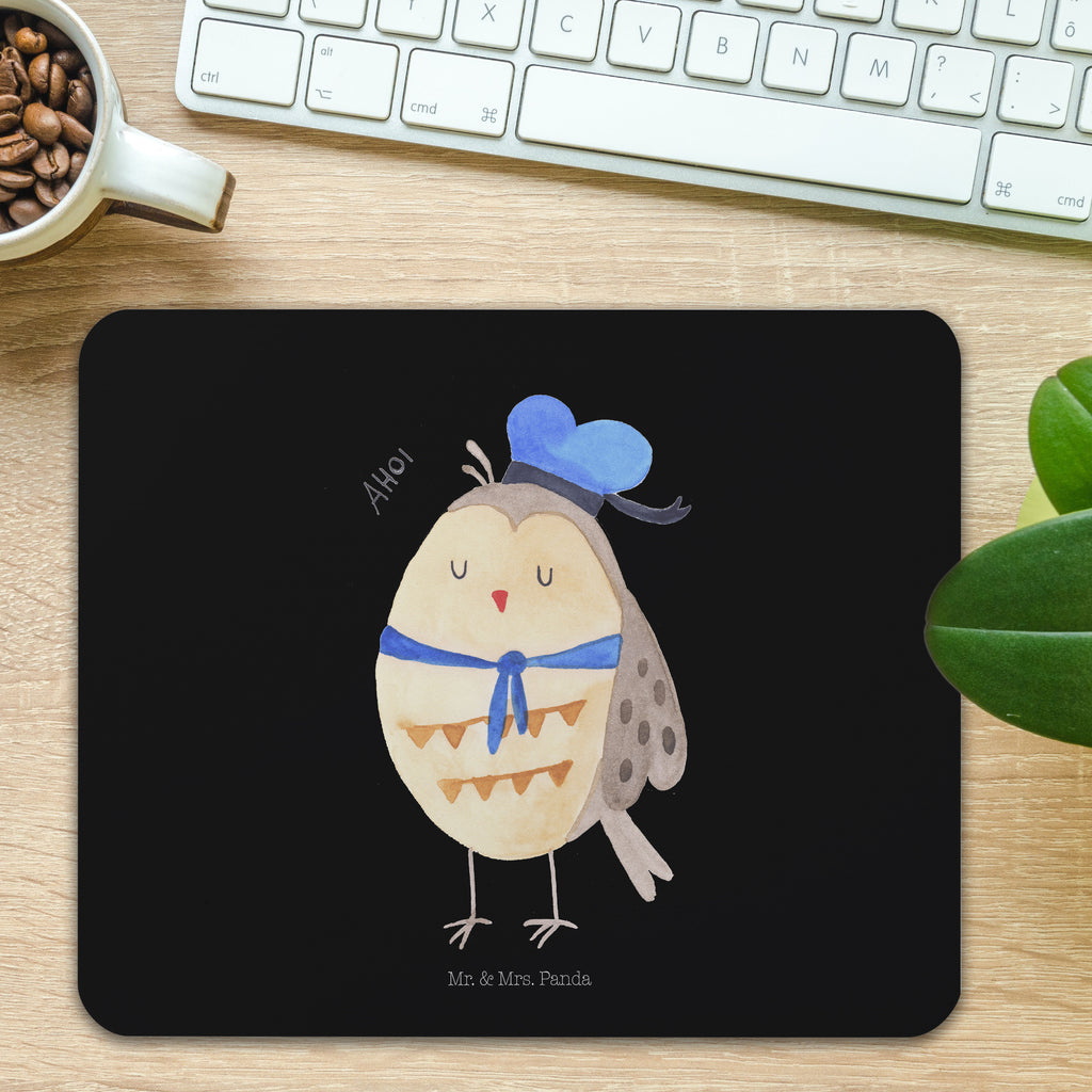 Mauspad Eule Matrosen Mousepad, Computer zubehör, Büroausstattung, PC Zubehör, Arbeitszimmer, Mauspad, Einzigartiges Mauspad, Designer Mauspad, Eule, Eule Spruch, Eule Deko, Owl, Wortspiel lustig, Matrose, Freundin, Ehe, Seefahrer, Heimathafen, Hochzeitstag Geschenk