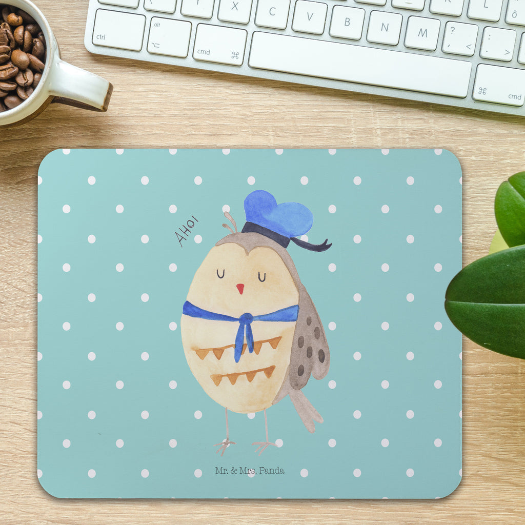 Mauspad Eule Matrosen Mousepad, Computer zubehör, Büroausstattung, PC Zubehör, Arbeitszimmer, Mauspad, Einzigartiges Mauspad, Designer Mauspad, Eule, Eule Spruch, Eule Deko, Owl, Wortspiel lustig, Matrose, Freundin, Ehe, Seefahrer, Heimathafen, Hochzeitstag Geschenk
