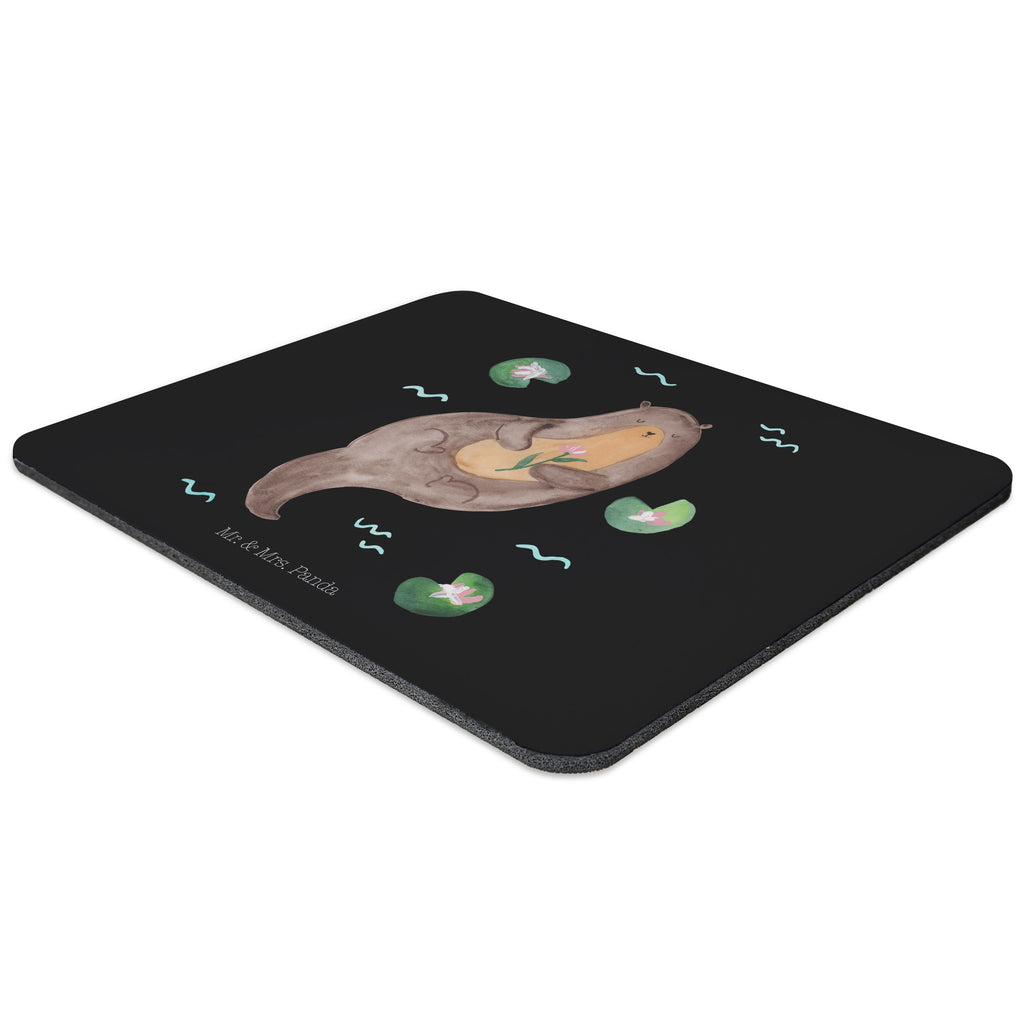 Mauspad Otter mit Seerose Mousepad, Computer zubehör, Büroausstattung, PC Zubehör, Arbeitszimmer, Mauspad, Einzigartiges Mauspad, Designer Mauspad, Otter, Fischotter, Seeotter, Otter Seeotter See Otter