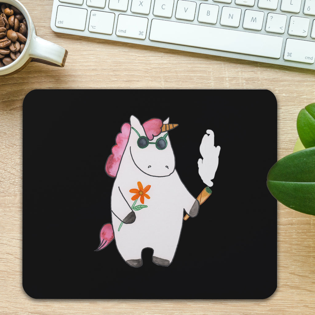 Mauspad Einhorn Woodstock Mousepad, Computer zubehör, Büroausstattung, PC Zubehör, Arbeitszimmer, Mauspad, Einzigartiges Mauspad, Designer Mauspad, Einhorn, Einhörner, Einhorn Deko, Pegasus, Unicorn, Kiffen, Joint, Zigarette, Alkohol, Party, Spaß. lustig, witzig, Woodstock