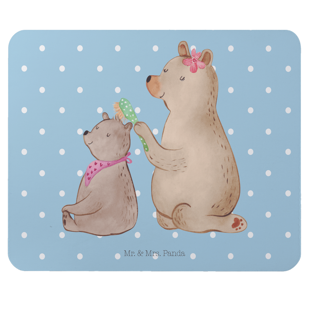 Mauspad Bär mit Kind Mousepad, Computer zubehör, Büroausstattung, PC Zubehör, Arbeitszimmer, Mauspad, Einzigartiges Mauspad, Designer Mauspad, Familie, Vatertag, Muttertag, Bruder, Schwester, Mama, Papa, Oma, Opa, Geschenk, Mutti, Mutter