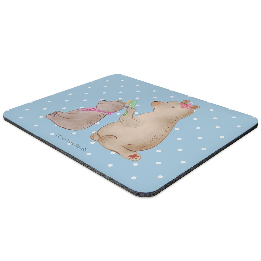 Mauspad Bär mit Kind Mousepad, Computer zubehör, Büroausstattung, PC Zubehör, Arbeitszimmer, Mauspad, Einzigartiges Mauspad, Designer Mauspad, Familie, Vatertag, Muttertag, Bruder, Schwester, Mama, Papa, Oma, Opa, Geschenk, Mutti, Mutter
