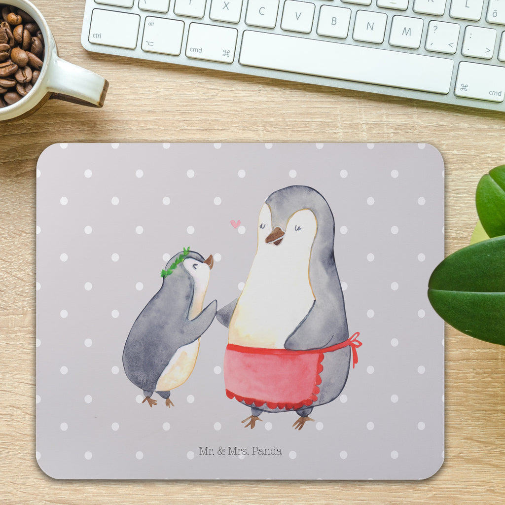 Mauspad Pinguin mit Kind Mousepad, Computer zubehör, Büroausstattung, PC Zubehör, Arbeitszimmer, Mauspad, Einzigartiges Mauspad, Designer Mauspad, Familie, Vatertag, Muttertag, Bruder, Schwester, Mama, Papa, Oma, Opa, Geschenk, Mami, Mutti, Mutter, Geburststag