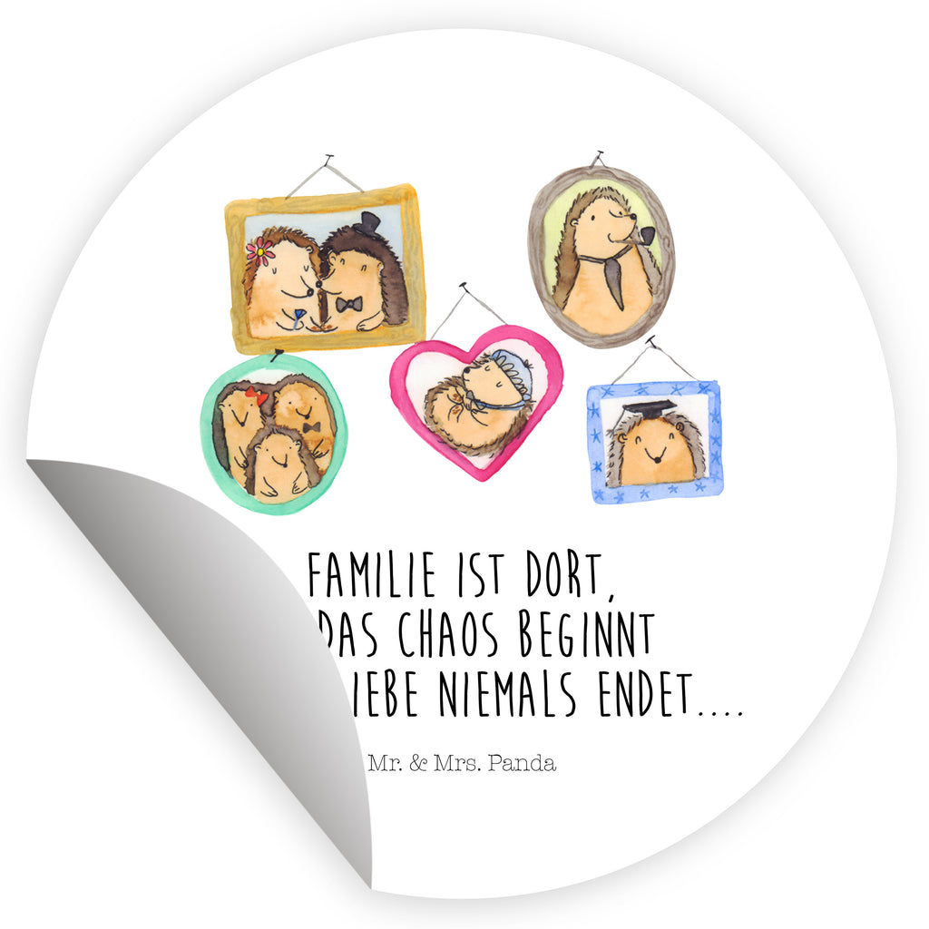 120mm Rund Aufkleber Igel Familie Sticker, Aufkleber, Etikett, Kinder, rund, Familie, Vatertag, Muttertag, Bruder, Schwester, Mama, Papa, Oma, Opa, Liebe, Igel, Bilder, Zusammenhalt, Glück