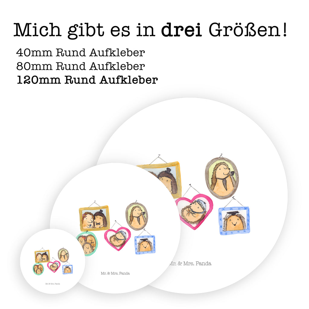 120mm Rund Aufkleber Igel Familie Sticker, Aufkleber, Etikett, Kinder, rund, Familie, Vatertag, Muttertag, Bruder, Schwester, Mama, Papa, Oma, Opa, Liebe, Igel, Bilder, Zusammenhalt, Glück