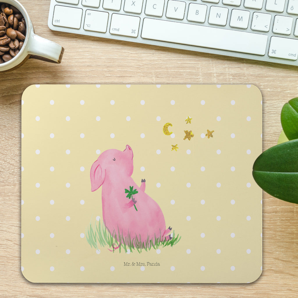 Mauspad Glücksschwein Mousepad, Computer zubehör, Büroausstattung, PC Zubehör, Arbeitszimmer, Mauspad, Einzigartiges Mauspad, Designer Mauspad, Tiermotive, Gute Laune, lustige Sprüche, Tiere, Glücksschwein. Glück, Schwein, Schweinchen, Sterne, Sernchen, Ziele, Träume, Motivation, Glücksbringer