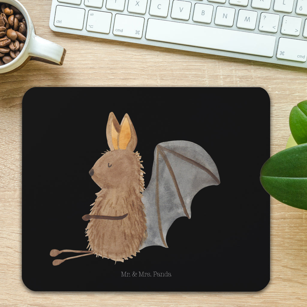 Mauspad Fledermaus sitzend Mousepad, Computer zubehör, Büroausstattung, PC Zubehör, Arbeitszimmer, Mauspad, Einzigartiges Mauspad, Designer Mauspad, Tiermotive, Gute Laune, lustige Sprüche, Tiere, Fledermaus, Fledermäuse, Motivation, entspannen