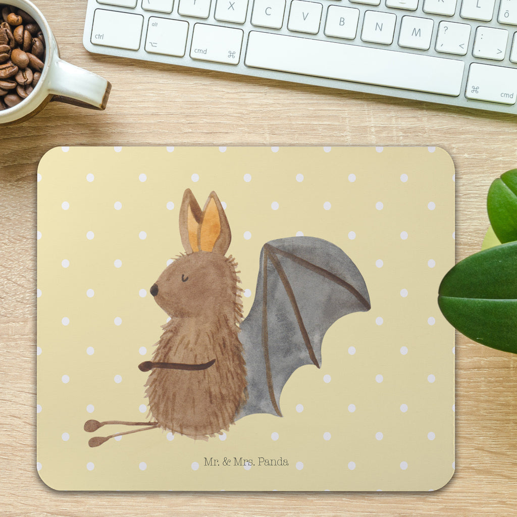 Mauspad Fledermaus sitzend Mousepad, Computer zubehör, Büroausstattung, PC Zubehör, Arbeitszimmer, Mauspad, Einzigartiges Mauspad, Designer Mauspad, Tiermotive, Gute Laune, lustige Sprüche, Tiere, Fledermaus, Fledermäuse, Motivation, entspannen