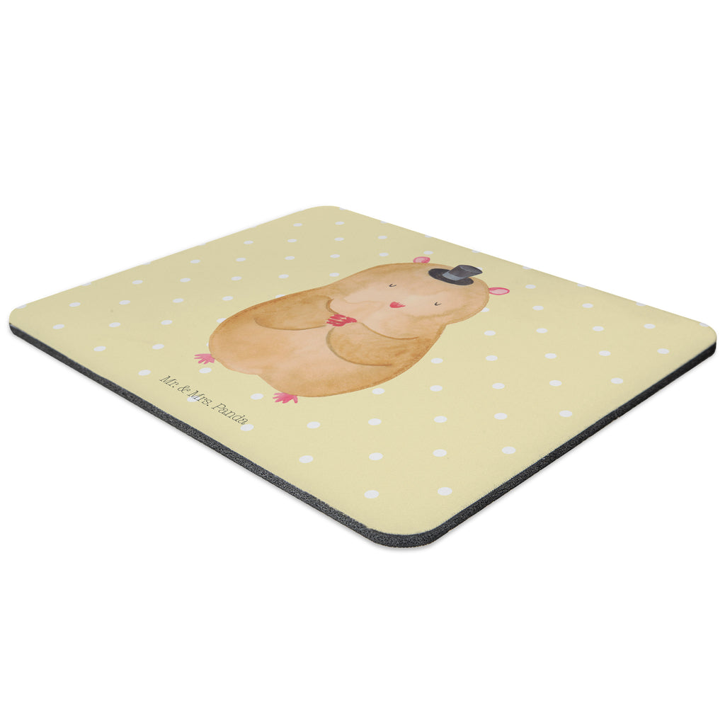 Mauspad Hamster mit Hut Mousepad, Computer zubehör, Büroausstattung, PC Zubehör, Arbeitszimmer, Mauspad, Einzigartiges Mauspad, Designer Mauspad, Tiermotive, Gute Laune, lustige Sprüche, Tiere, Hamster, Hut, Magier, Zylinder, Zwerghamster, Zauberer, Houdini