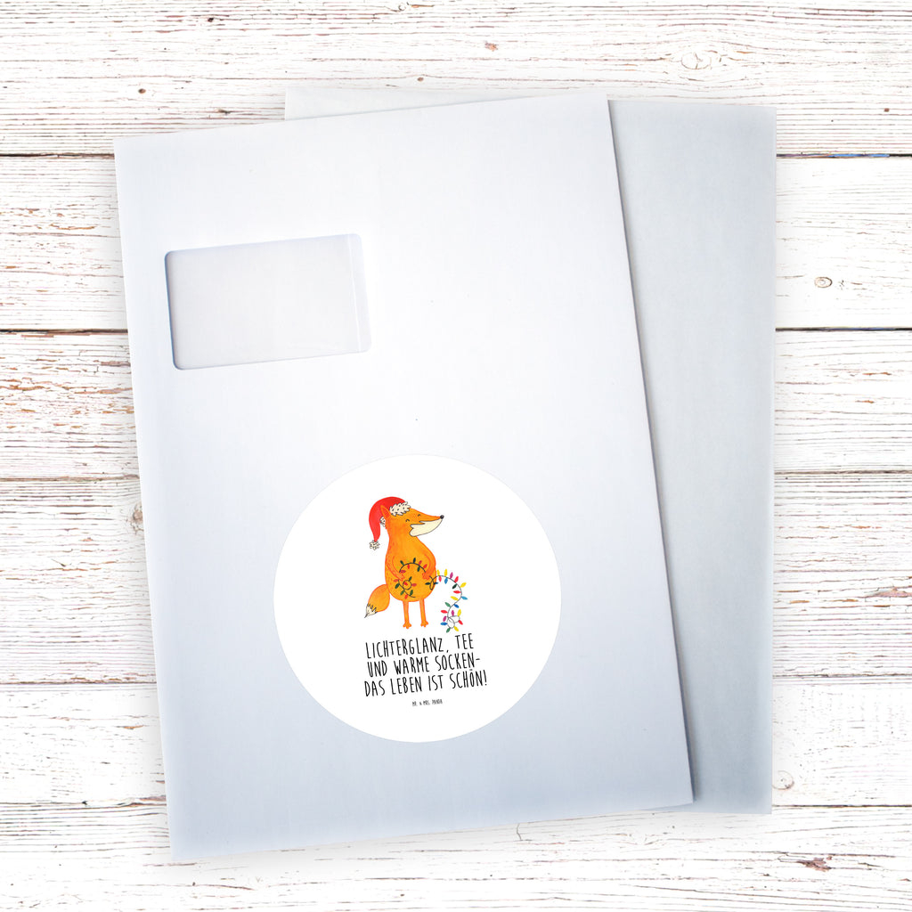80mm Rund Aufkleber Fuchs Weihnachten Sticker, Aufkleber, Etikett, Kinder, rund, Winter, Weihnachten, Weihnachtsdeko, Nikolaus, Advent, Heiligabend, Wintermotiv, Fuchs, Füchse, Spruch schön, Geschenk Weihnachten, Weihnachtsmann, Weihnachtszeit