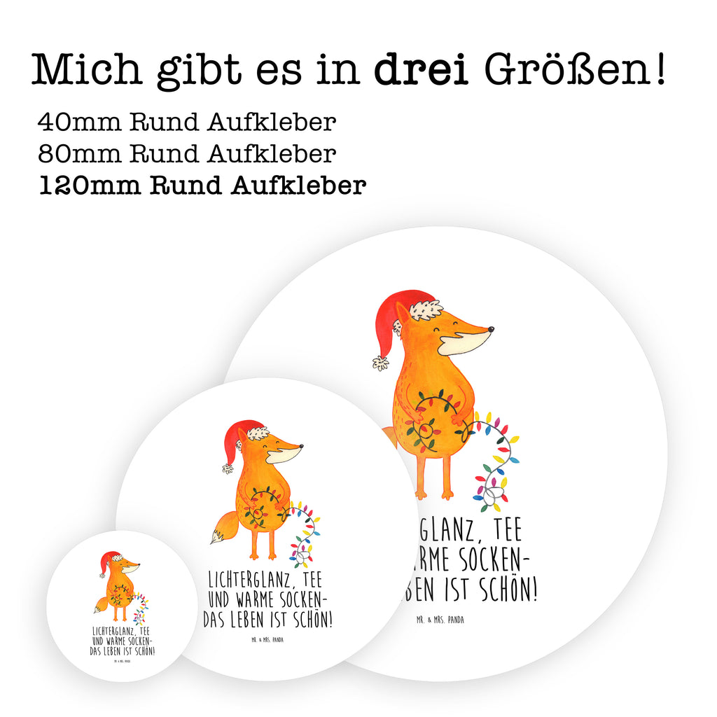 80mm Rund Aufkleber Fuchs Weihnachten Sticker, Aufkleber, Etikett, Kinder, rund, Winter, Weihnachten, Weihnachtsdeko, Nikolaus, Advent, Heiligabend, Wintermotiv, Fuchs, Füchse, Spruch schön, Geschenk Weihnachten, Weihnachtsmann, Weihnachtszeit
