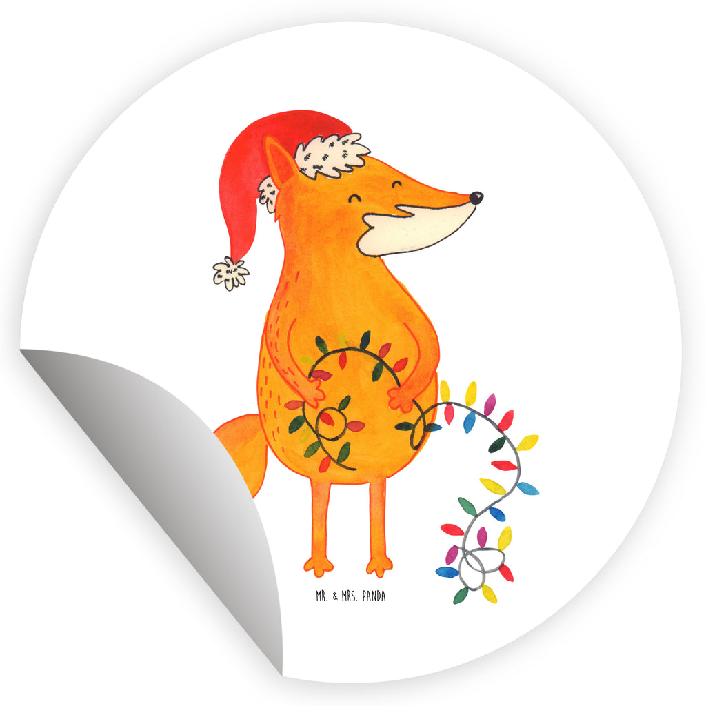 80mm Rund Aufkleber Fuchs Weihnachten Sticker, Aufkleber, Etikett, Kinder, rund, Winter, Weihnachten, Weihnachtsdeko, Nikolaus, Advent, Heiligabend, Wintermotiv, Fuchs, Füchse, Spruch schön, Geschenk Weihnachten, Weihnachtsmann, Weihnachtszeit