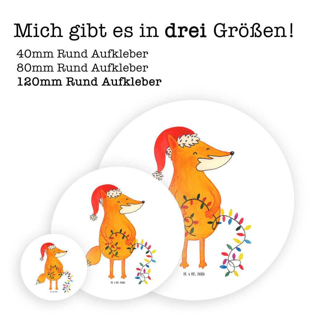 80mm Rund Aufkleber Fuchs Weihnachten Sticker, Aufkleber, Etikett, Kinder, rund, Winter, Weihnachten, Weihnachtsdeko, Nikolaus, Advent, Heiligabend, Wintermotiv, Fuchs, Füchse, Spruch schön, Geschenk Weihnachten, Weihnachtsmann, Weihnachtszeit