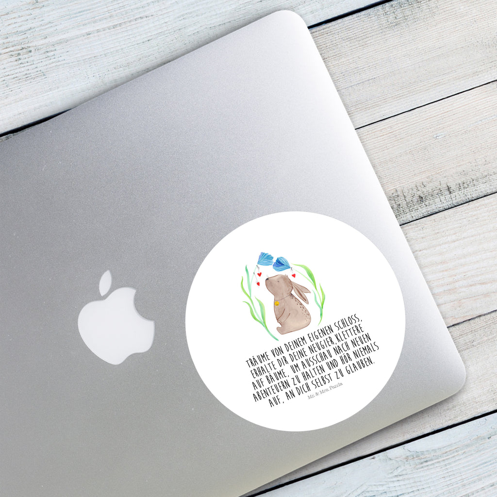 120mm Rund Aufkleber Hase Blume Sticker, Aufkleber, Etikett, Kinder, rund, Ostern, Osterhase, Ostergeschenke, Osternest, Osterdeko, Geschenk zu Ostern, Hase, Kaninchen, Kind, Taufe, Taufgeschenk, Geburt, Schwangerschaft, erstes Kind, Kindergeburtstag, Geburtstag, Hoffnung, Träume