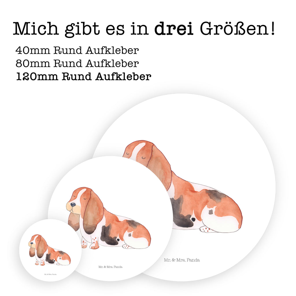 120mm Rund Aufkleber Hund Basset Hound Sticker, Aufkleber, Etikett, Kinder, rund, Hund, Hundemotiv, Haustier, Hunderasse, Tierliebhaber, Hundebesitzer, Sprüche, Basset Hound, Basset, Hundeliebe, kinderlos