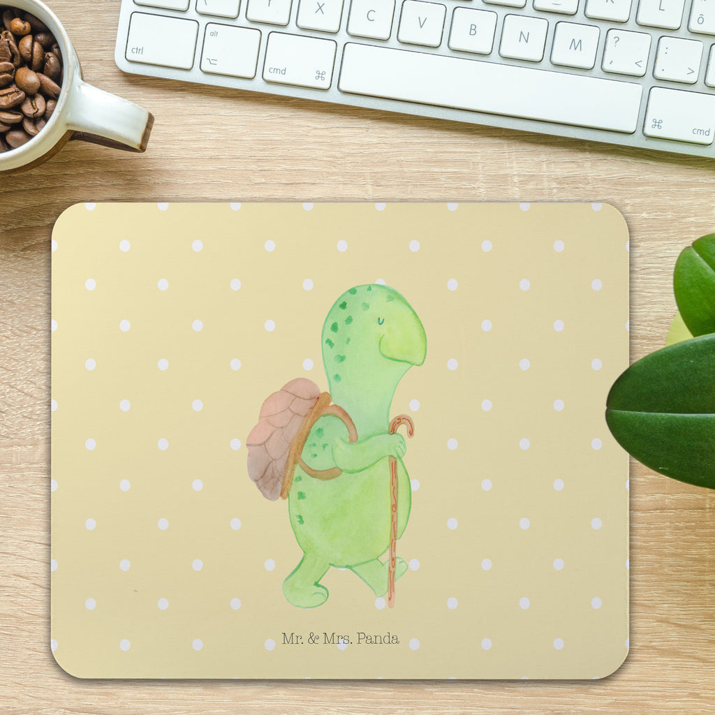 Mauspad Schildkröte Wanderer Mousepad, Computer zubehör, Büroausstattung, PC Zubehör, Arbeitszimmer, Mauspad, Einzigartiges Mauspad, Designer Mauspad, Schildkröte, Schildkröten, Motivation, Motivationsspruch, Motivationssprüche, Neuanfang