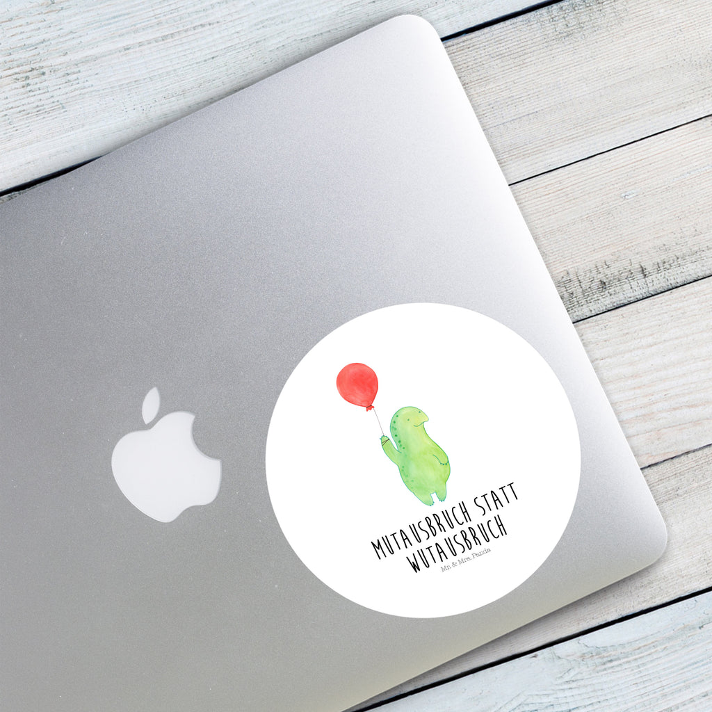 120mm Rund Aufkleber Schildkröte Luftballon Sticker, Aufkleber, Etikett, Kinder, rund, Schildkröte, Schildkröten, Mutausbruch, Motivation, Motivationsspruch