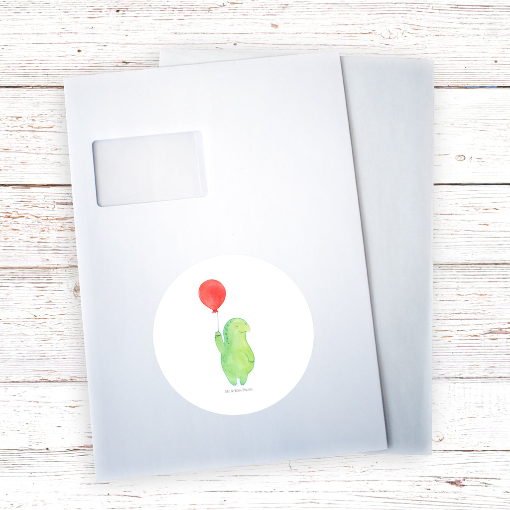 120mm Rund Aufkleber Schildkröte Luftballon Sticker, Aufkleber, Etikett, Kinder, rund, Schildkröte, Schildkröten, Mutausbruch, Motivation, Motivationsspruch