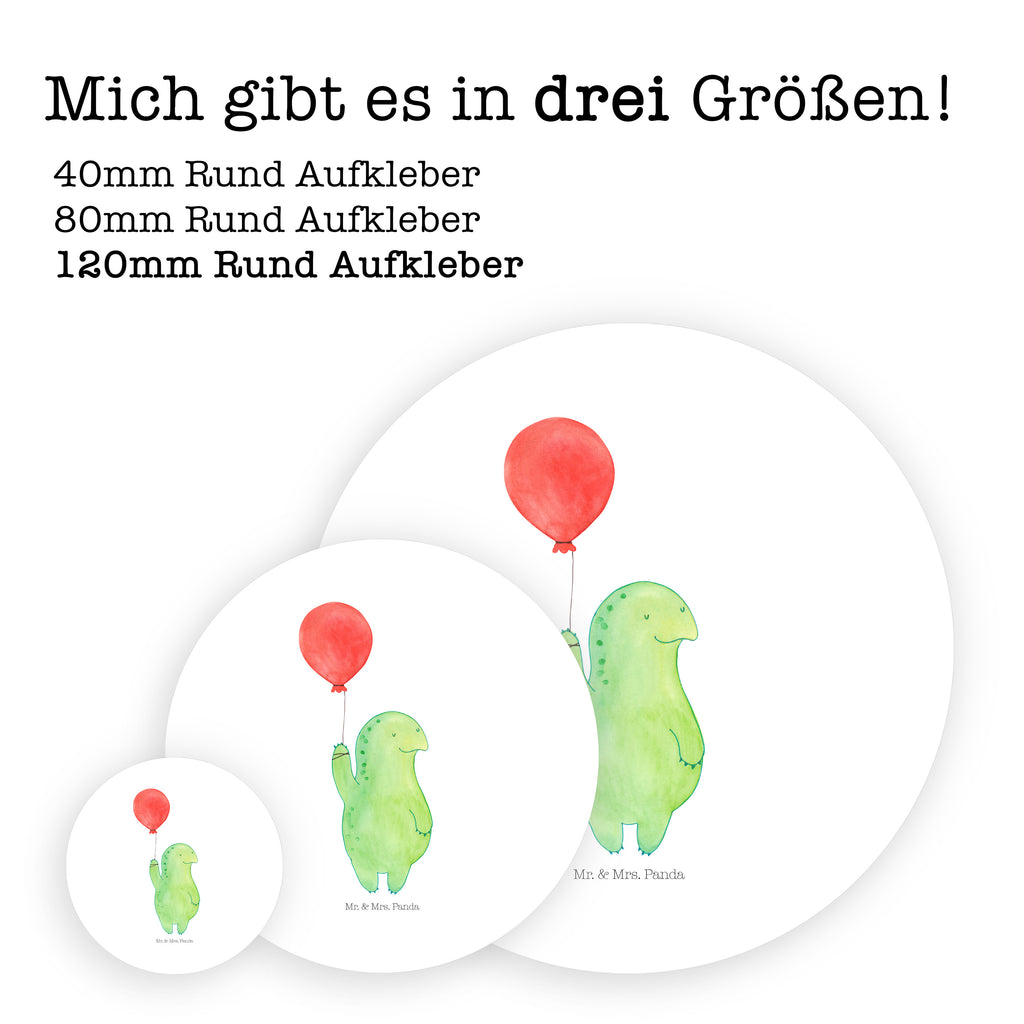 120mm Rund Aufkleber Schildkröte Luftballon Sticker, Aufkleber, Etikett, Kinder, rund, Schildkröte, Schildkröten, Mutausbruch, Motivation, Motivationsspruch
