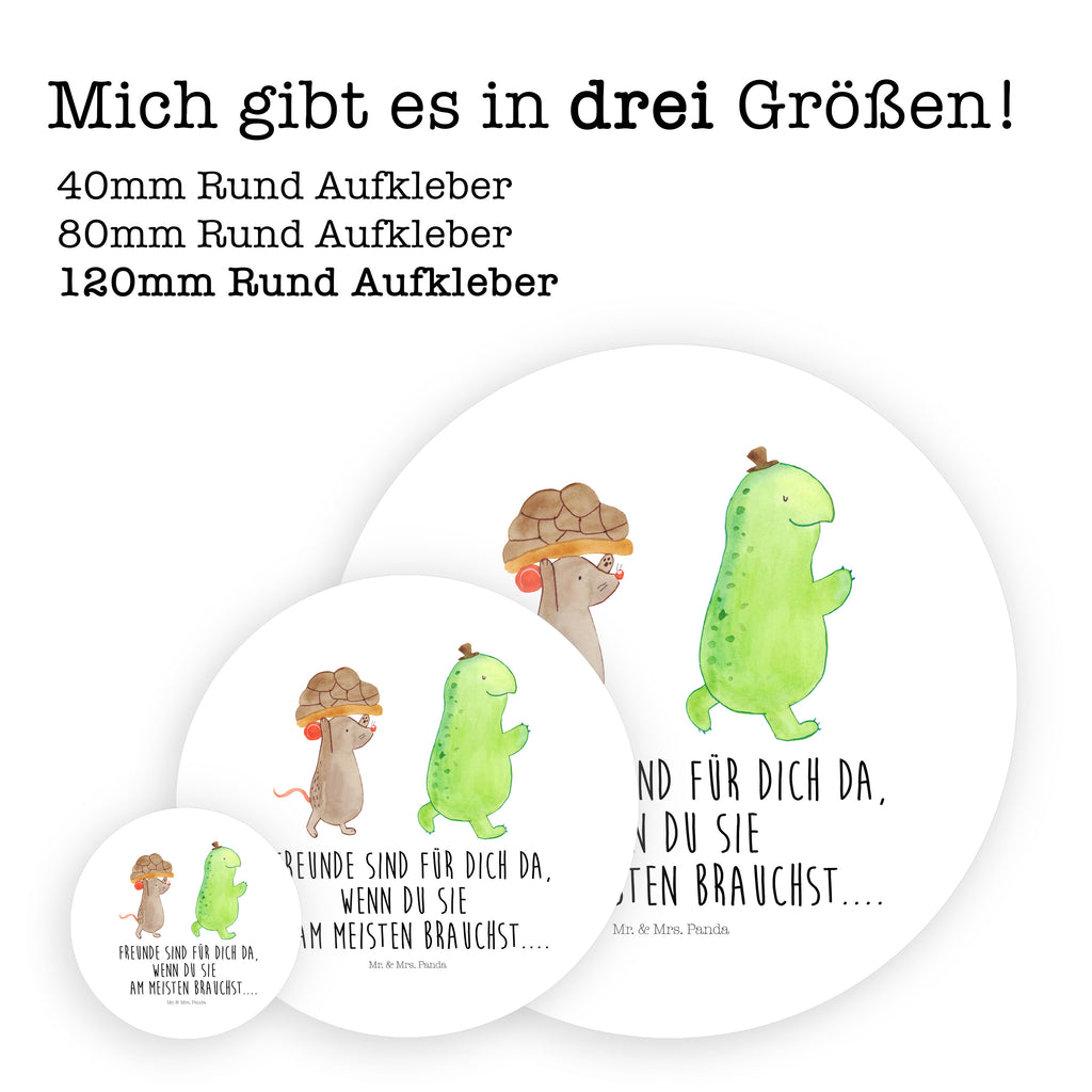120mm Rund Aufkleber Schildkröte & Maus Sticker, Aufkleber, Etikett, Kinder, rund, Schildkröte, Maus, Freunde, Freundinnen, beste Freunde, beste Freundinnen